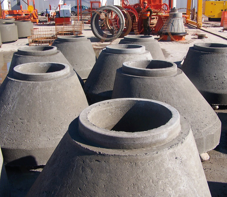 Фото 2. Оборудование для производства бетонных колец Ø800 мм – Ø1200 мм