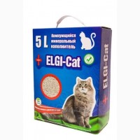 ELGI - CAT (5L) Наполнитель Натуральный Комкующийся для туалета кошек и мелкихсобак