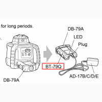 TOPCON лазер аппарат учун аккумулятор BT-79Q, нархи 350 доллар